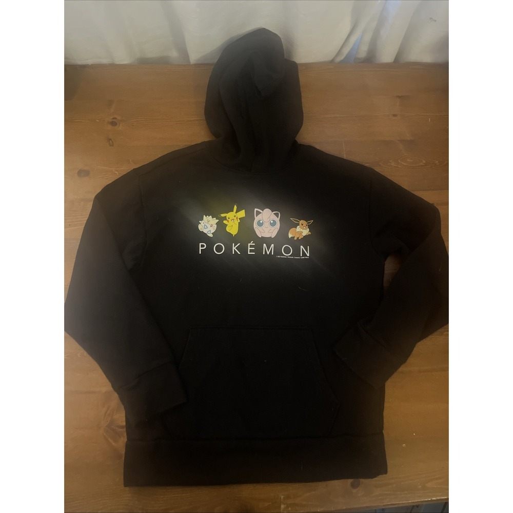 Old Navy Kids Youth Black Pokémon Pullover‎ Hoodie Size XLARGE (14/16) Unisex